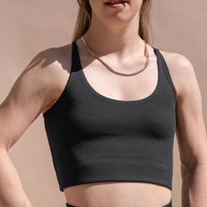 Girlfriend Collective Black Float Cleo Bra